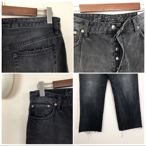 ✖️SOLD✖️•FREE PEOPLE• Vintage Crop High Rise Jeans - Picture 6 of 8